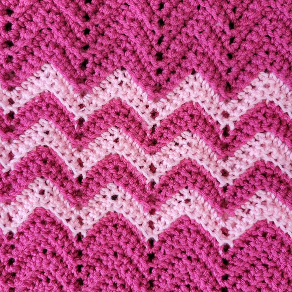 Upcycled crochet maxi skirt psychedelic boho whimsy vintage pink - Picture 6 of 9
